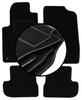 Juego de alfombrillas de terciopelo para: Peugeot 207CC coupé, cabrio (2006-2012)
