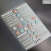 Decals Nail Sweater Cloth 5D Nail Stickers Embossed Winter Knit Art Decorati