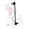 Front Stabilizer Link L/R for MG GS HS ROEWE RX5 MAX AS28 AS32 10094341 Sway Bar Link