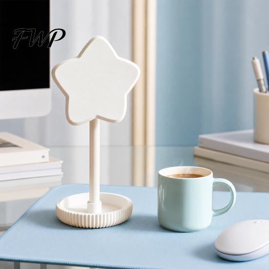 Koptelefoonhouder Met USB-opslag Schattige Sterrenstandaard met Dienblad, 3D Geprint PLA Headsethanger & Bureau Tray Organizer, Macaronkleur Gaming Kantoor