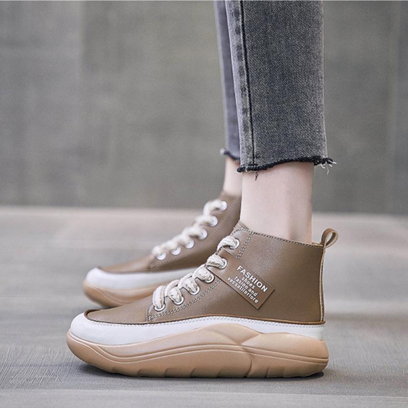 Fashion Ladies High Top Sneakers Autumn 2025 Fashion Platform Shoes Women Running Basketball Sports Shoe Luxury Designer Ankle Footwear