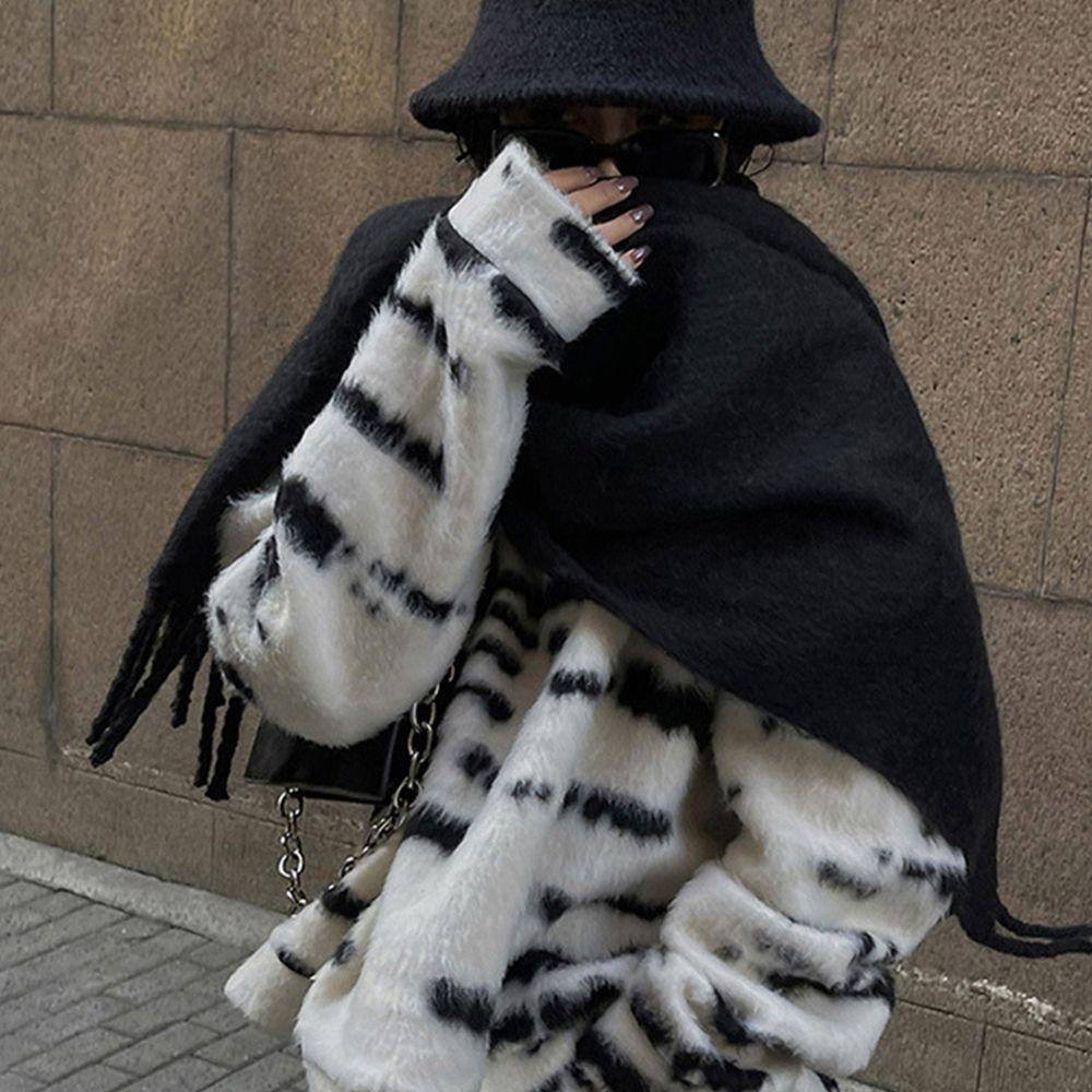 Scarf Windproof Outdoor Solid Color Luxury Cashmere Scarf Women Scarf Cape Wraps Pashmina Bandanna