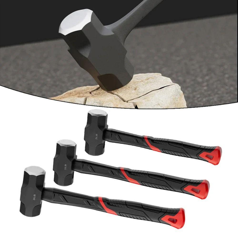 Heavy-Duty Solid Hammer High-carbon Steel Wall Smashing Sledgehammer  Construction Site