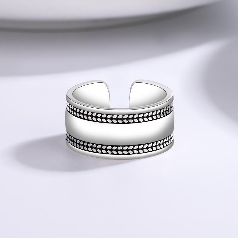 925 Sterling Silver Smooth Surface Simple Rings For Women Wedding Luxury Jewelry Accessories Wholesale Envío Gratis Jewellery