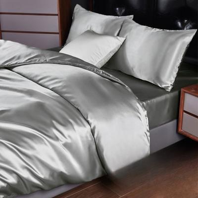 3/4pcs Satin Silk Duvet Cover Queen Stain Beautify Skin Quilt Covers Silk Single Double Bed Blanket Cover Comforter Covers