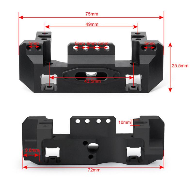 Aluminum Alloy Front Bumper Servo Mount for TRX-4 TRX4 1/10 RC Crawler Car Upgrade Parts Accessories"