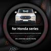 Leather Car Steering Wheel Cover for Honda HRV CRV Pilot Civic City ZRV Passport 2022 2023 2024 2025 2026 Accessories