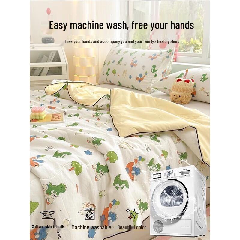 Children's Breathable Double-Layer Crepe Summer Quilt