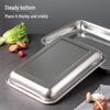 Baijie 304 Stainless Steel Deep Rectangular Serving Tray