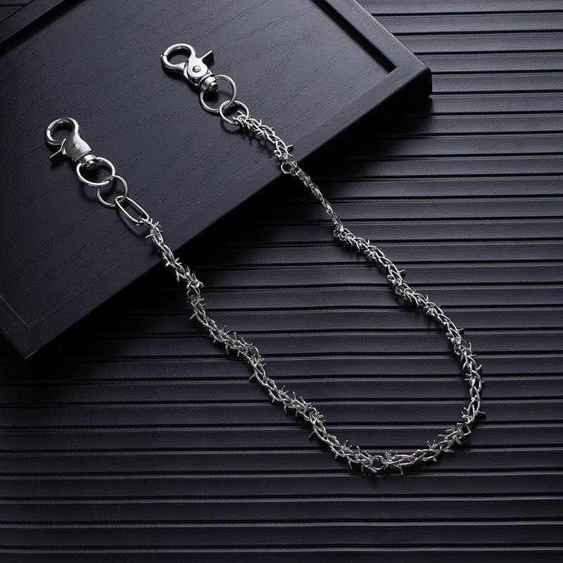Hip Hop Personality Punk Dark Goth Style Waist Chain Original Thorn Vine Jeans Chain Unisex Accessories