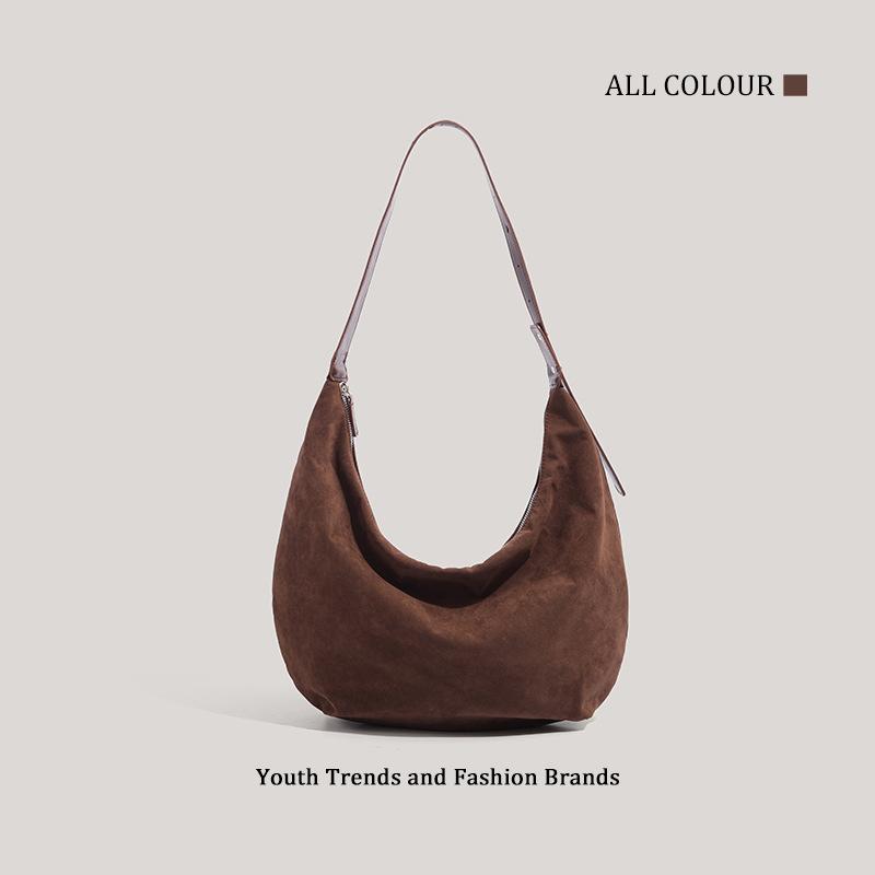 Fashion Retro Underarm Matte Texture Women's Bag Autumn and Winter New Trendy Shoulder Bag Large Capacity