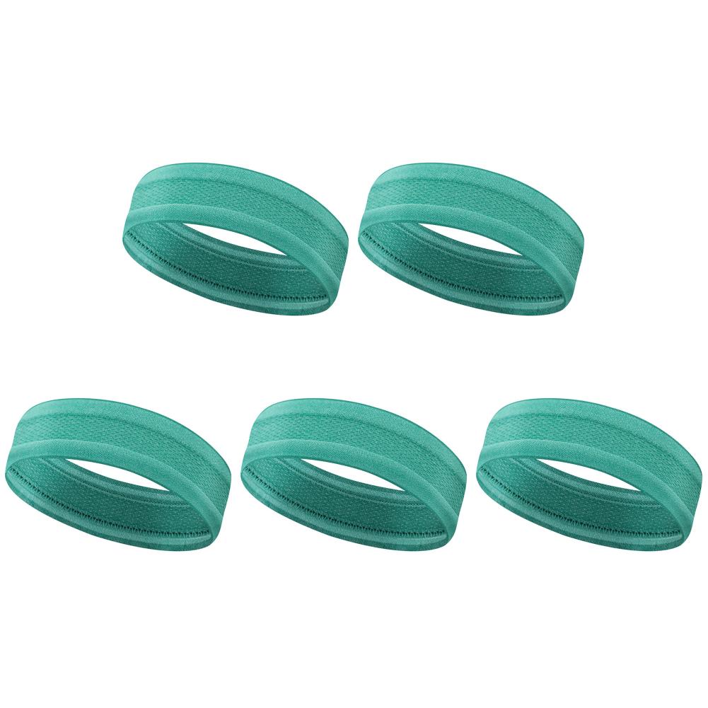 2/5PCS Sports Headband Fitness Hair Bands Versatile Moisture Wicking Workout Sweat Bands Breathable for Yoga Tennis Basketball