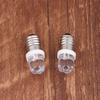 5Pcs Led E10 Dc3V 5V 6V 12V 24V Screw Bulb Warning Signal Bulb E10 Instrumentation Bulb Indicator White Auto Interior Light