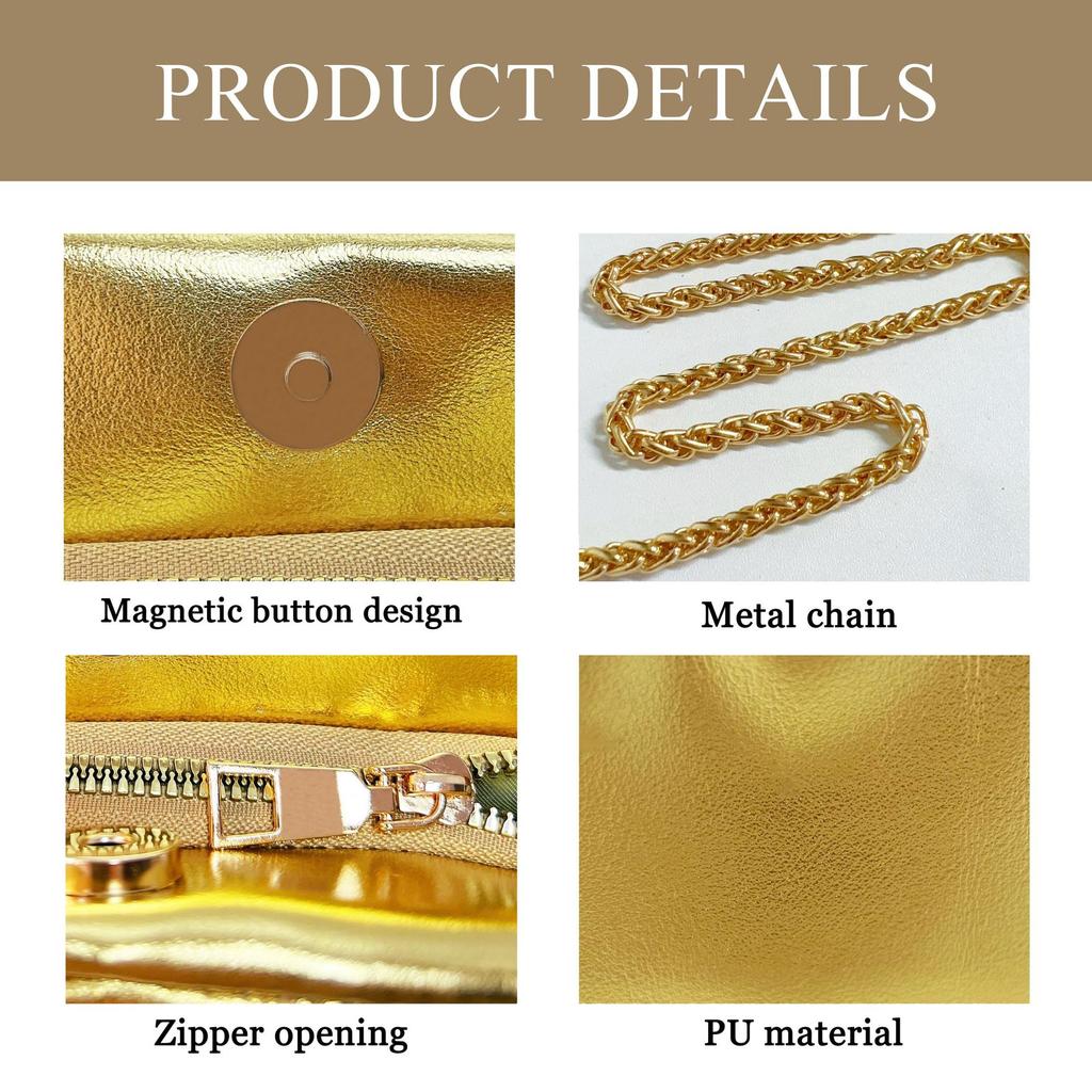 New chain bag clutch bag women's versatile messenger bag shoulder underarm bag premium handbag dinner bag