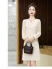 2024 Autumn High-End Petite Slimming Long-Sleeve Socialite Dress WN6058