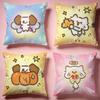 Angelic Cute Pet Group Cushion Cover Comfortable Durable Pillow Cover MultiScene for Home Office Car Sofa