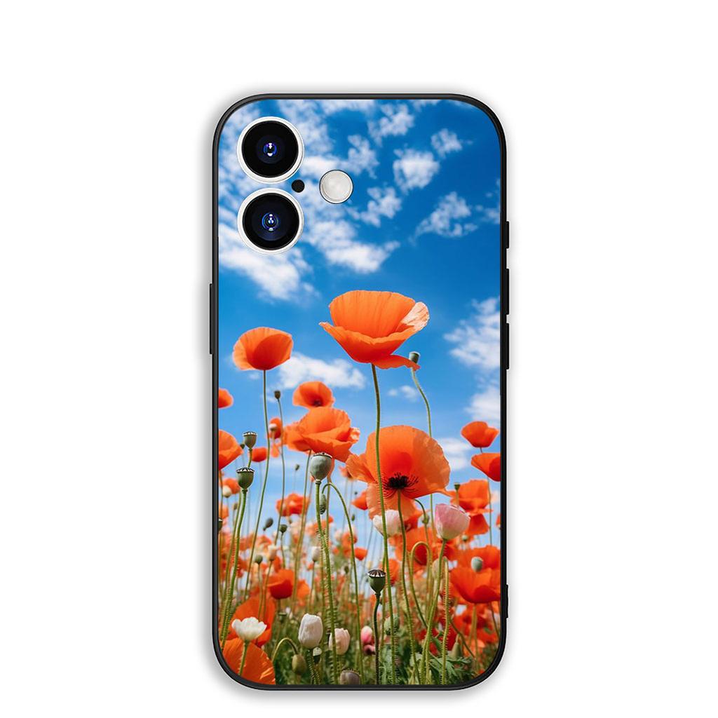 Cover for Samsung Galaxy S22 S21 S20 Fe Ultra S9 Plus + A13 A22 M21 M31 M55 M15 Phone Case Peony Rose Poppys Flower Bloom