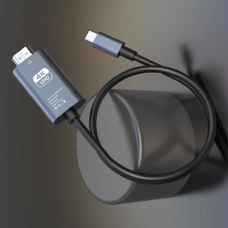 

Кабель-проектор 2 м Type-C на HDMI 4K для подключения мобильного телефона к монитору 2m Type-C to HDMI 4K @60Hz