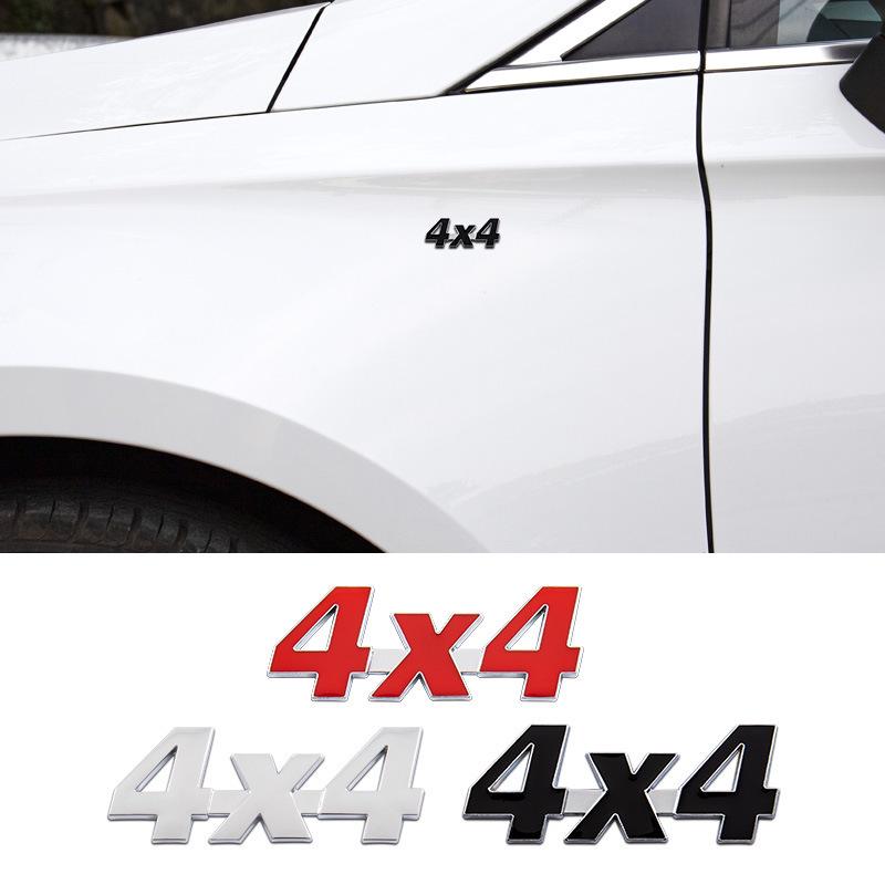 Offroad 4X4 Metallkarosserie 3D Stereo Logo Außenaufkleber für Heckdekoration