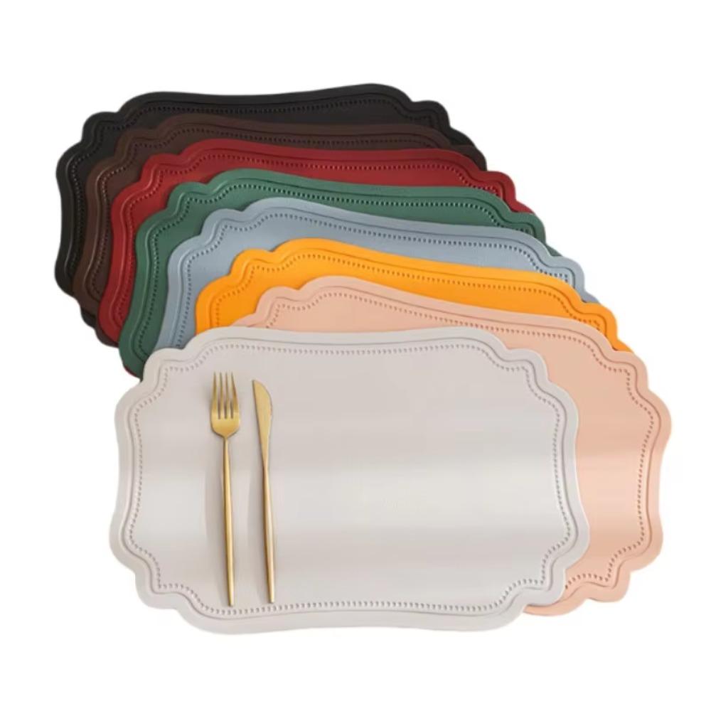 Jednobarevná čtvercová podložka pod talíř Tepelně odolná podložka Nové kuchyňské doplňky Venkovní vnitřní