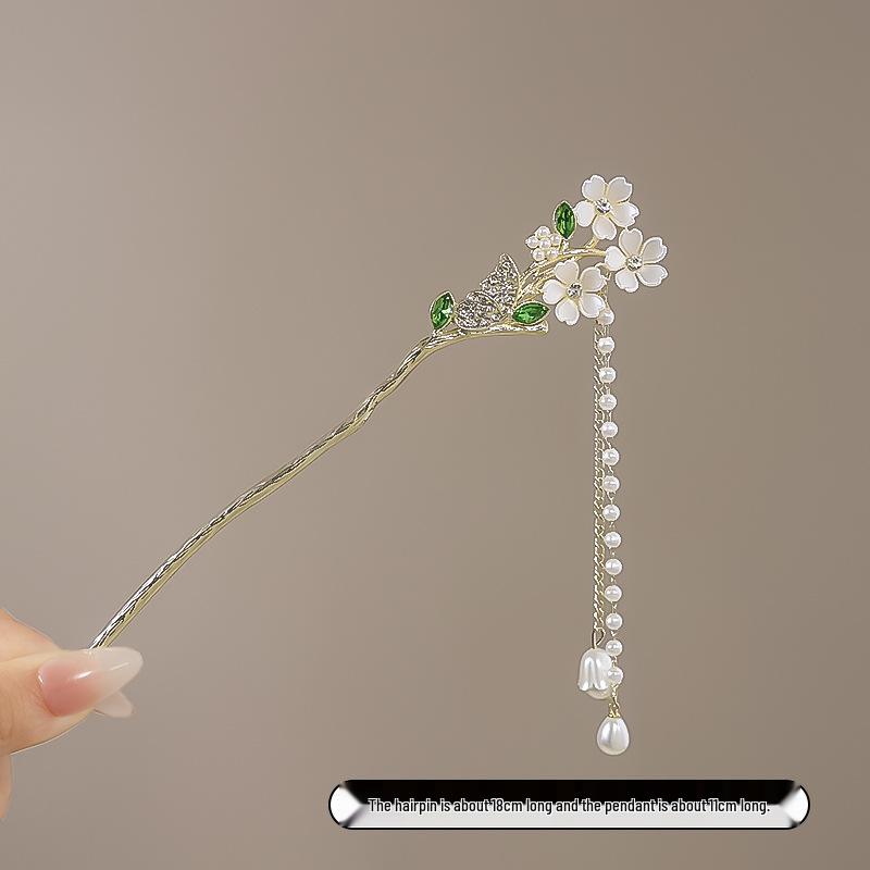 Vintage Chinese Style Hairpin for Updos - Elegant Retro Hair Stick with Tassel for Qipao