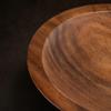 Walnut Wood Fruit and Snack Tray Smooth Nut Bowl Multipurpose Round