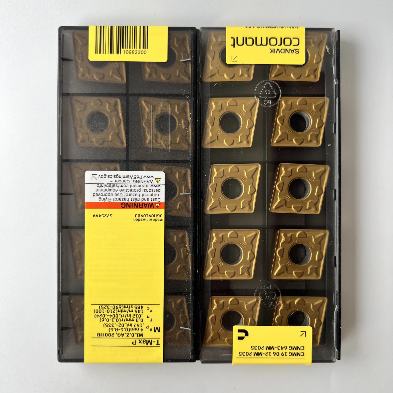 

SANDVIK / CNMG190612-MM 2035 / Industrial indexable Carbide Inserts 10 Pcs