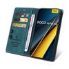 Wallet Flip Case On For Xiaomi Poco M6 X6 C65 PocoM6 Pro 4G M6Pro 5G Cover Cases Magnetic Leather Stand Phone Protective Bags