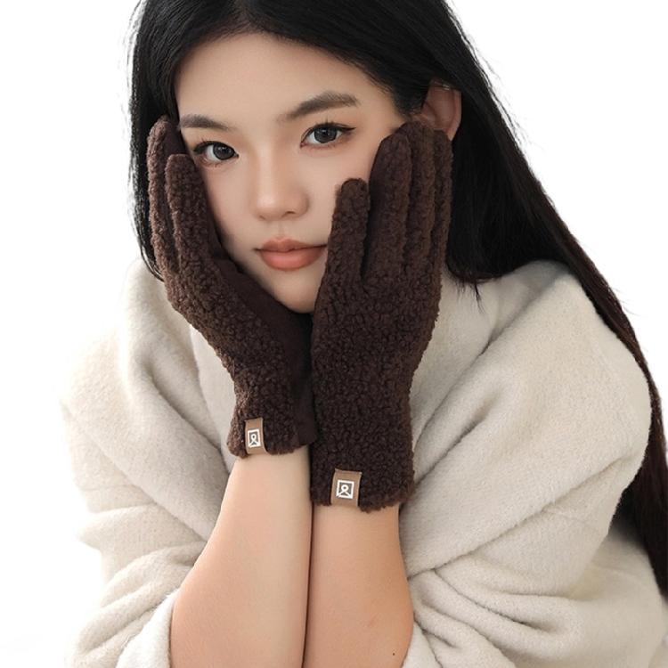 Women Cold Weather Gloves Fleeces Lined Thermals Insulation Gloves For Cycling Driving Winter Outdoor Activiy