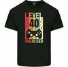40th Birthday T-Shirt 1982 Mens Funny LEVEL UNLOCKED 40 Year Old Gaming Tee Top
