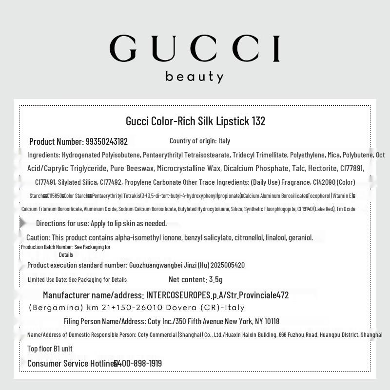 Gucci Rouge À Lèvres Voile Lipstick