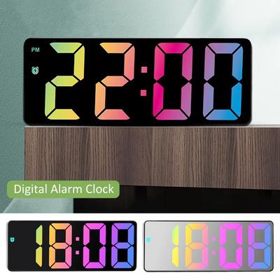 Temperature/Date Display Electronic Table Clock 12/24H Format LED Digital Clock  Bedroom