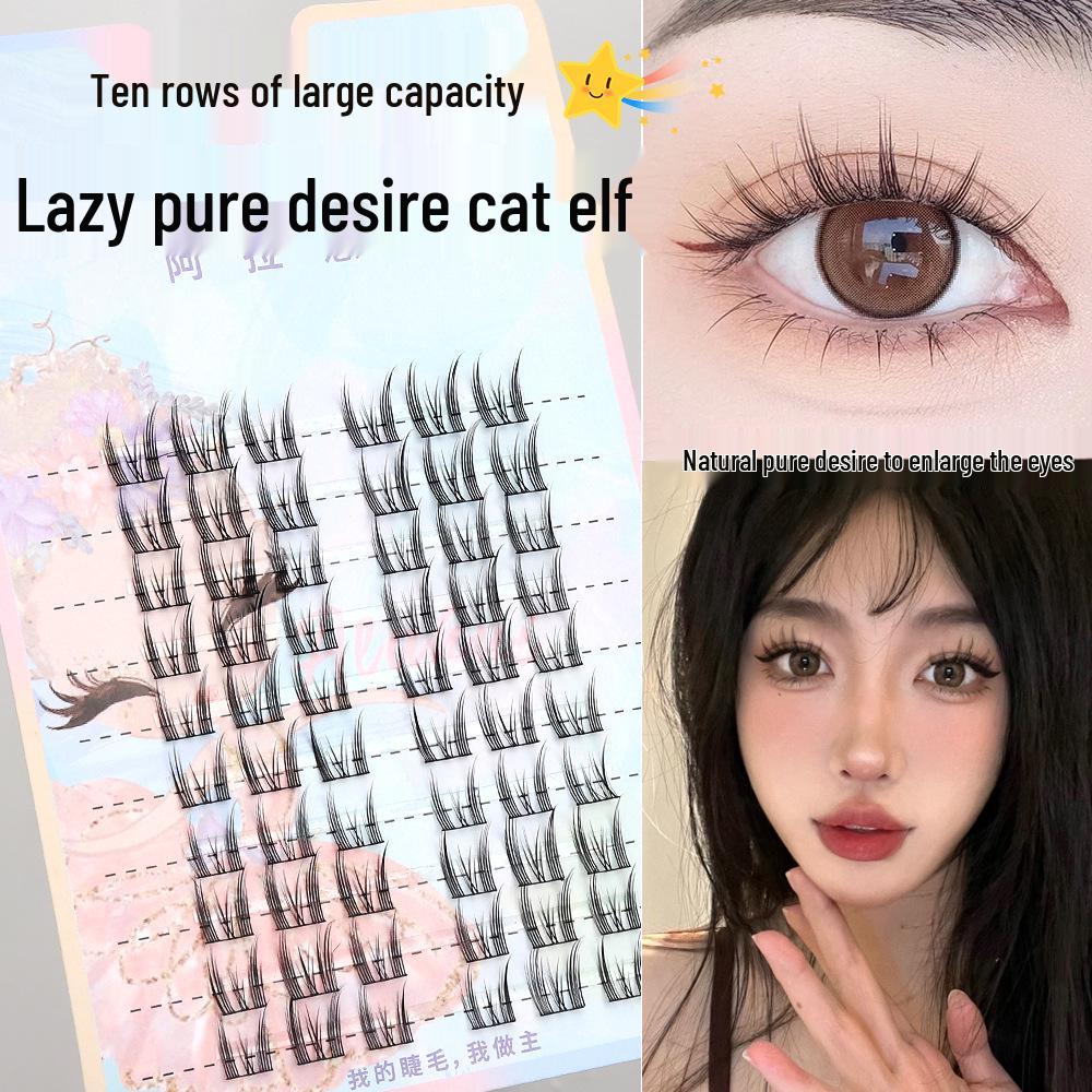 

Cat Elf Large Volume Natural Segment Eyelashes - Customized False Lashes