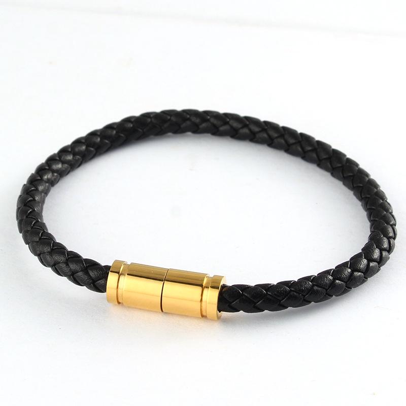 

Stainless Steel Magnetic Clasp Old Flower Rope 5.0mm Face-to-Face Bangle DIY Jewelry Accessory Plain Clasp - 21cm