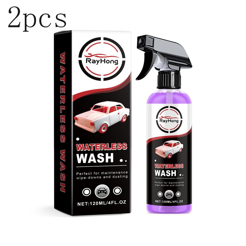 Car Cleaner and Car Tire Shine Spray - Foaming, Stain-Removing, No-Rinse and Tire-Caring