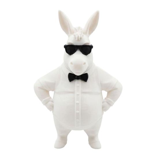 

Funny 3D Printed Donkey Figurine Cool Donkey in Sunglasses Statue Novelty Animal Sculpture for Home Office Desk Shelf Decor