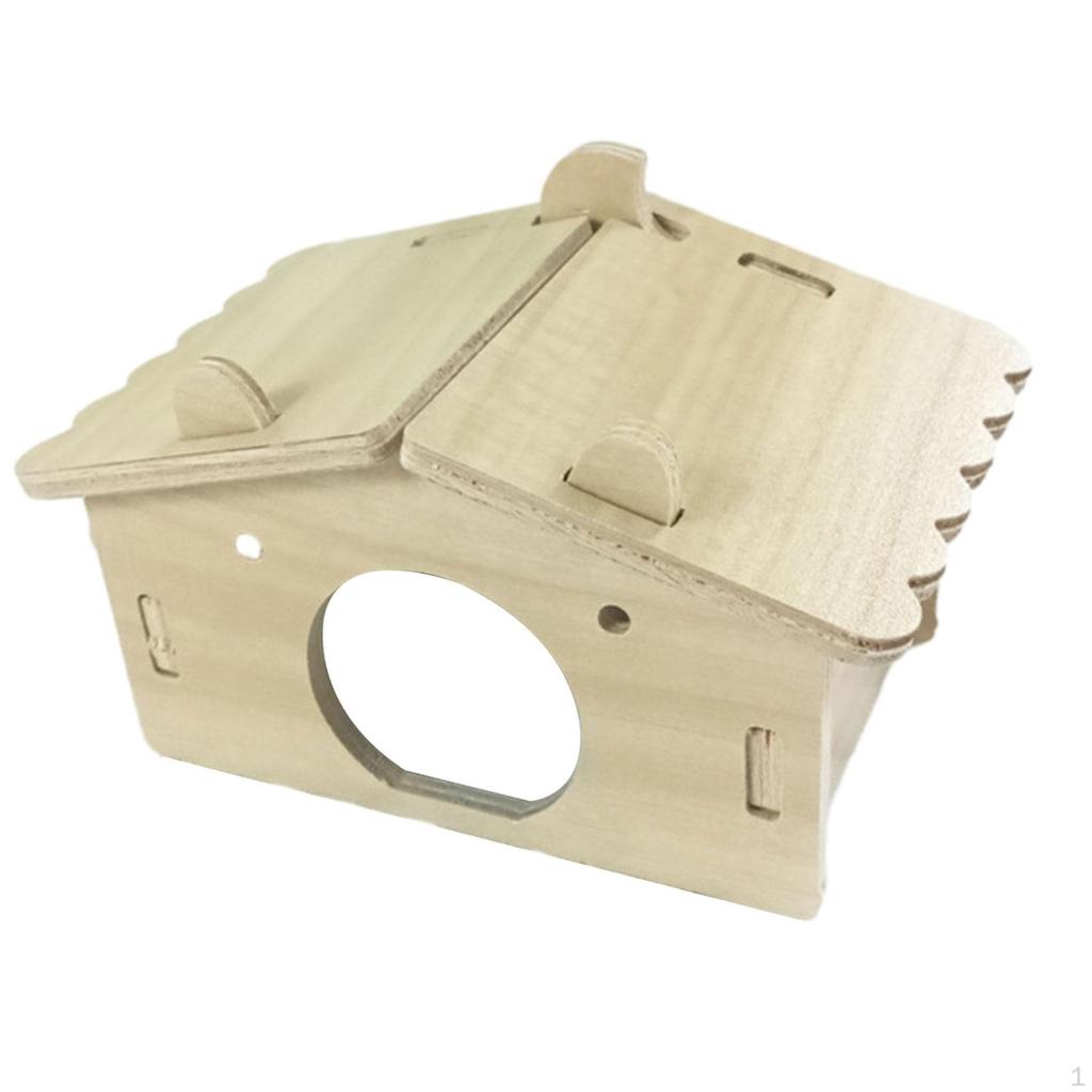 Wooden Hamster House - Perfect Hideaway for Small Pets