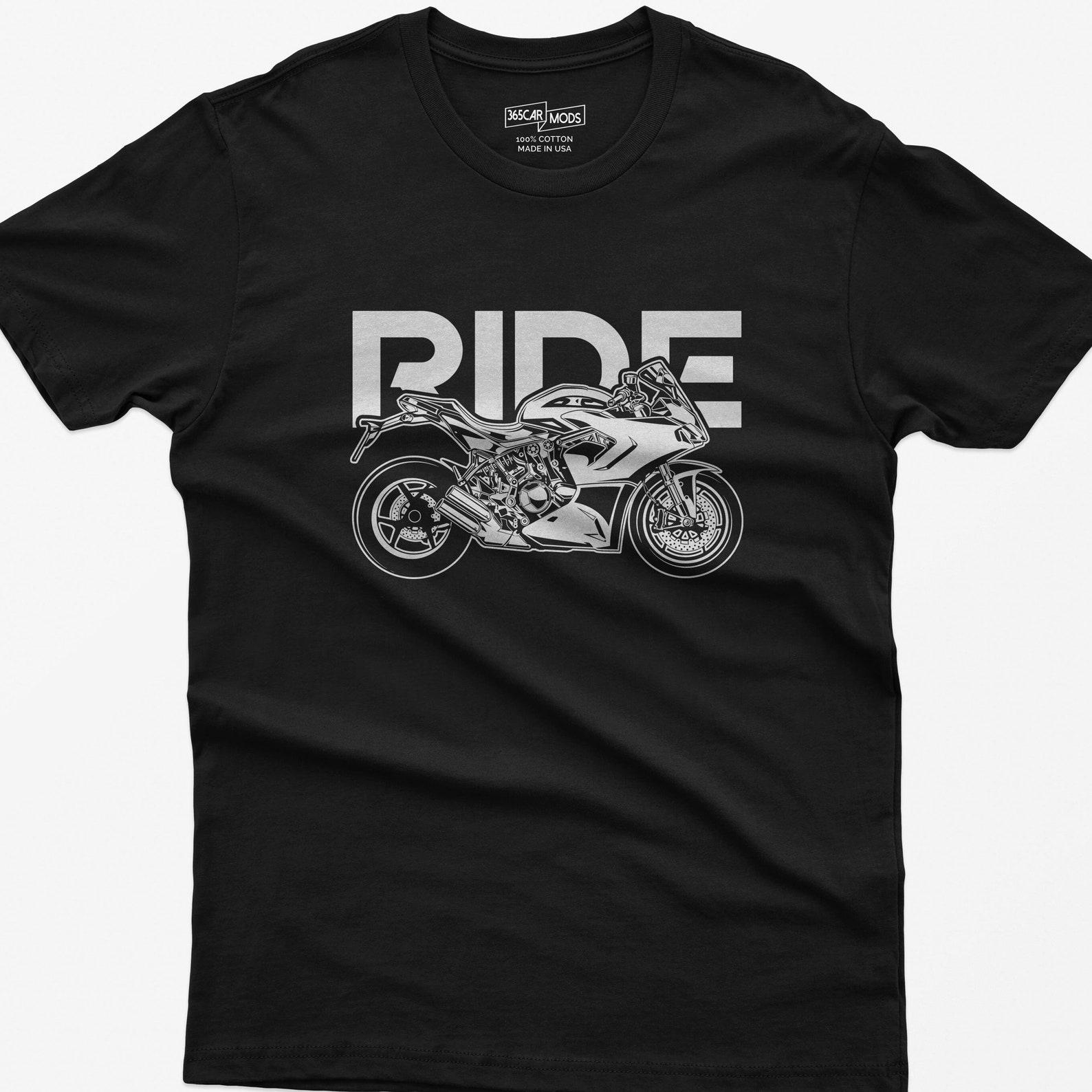 Ride Sportbike T-Shirt: Motorcycle Enthusiast Gift L