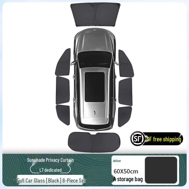 Ideal L6L9 Car Sunshade: Heat Insulation, Privacy, and Light-Blocking Curtain