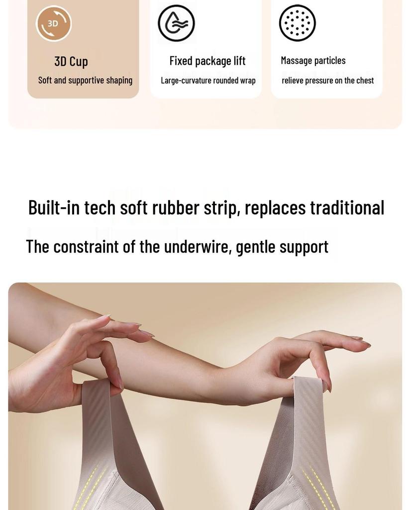 Seamless Anti-Gravity Plus Size Wire-Free Support Bra