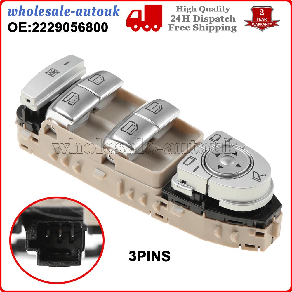 Driver Window Switch For Mercedes W205 S205 X253 /C253 A2059056811 A2229056800