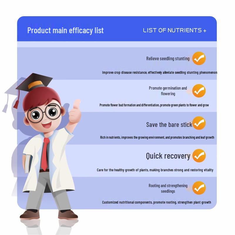 Universal Plant Revitalizer: Water-Soluble Nutrient Solution for Green & Potted Plants, Flowers, Yellowing Leaves