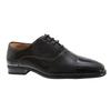 Goor Herren-Plisseekappen-Oxford-Krawatten-Lackschuhe