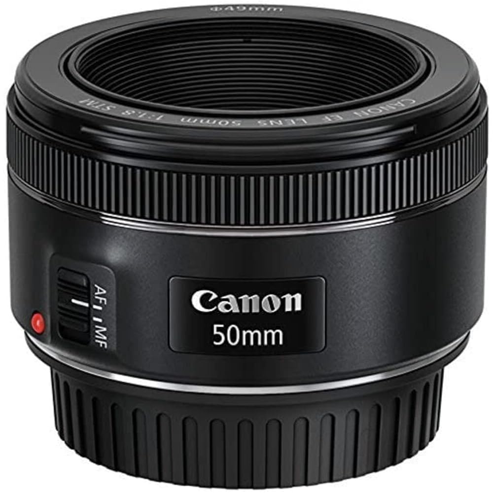 Canon Canon Standard Single Focus Lens EF50mm F1.8 STM Full Size Compatible EF5018STM Black [Para...