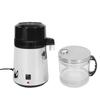 Electric Pure Water Distiller Countertop Stainless Steel Shell with Glass Bottle(Silver  Plu)