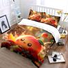 Cartoon Peach Decor Set Soft Comfortable Duvet Cover Bedding Set Included 1*Duvet Cover & 2*Pillowcases, Gift