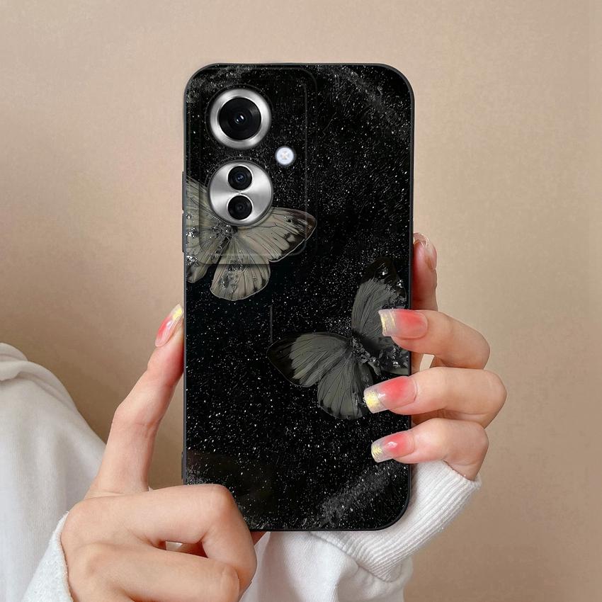 Sacs pour téléphone pour Oppo F25 Pro F23 Realme C20 C25 C30 C31 C33 C35 Narzo N53 N63 Motif Arbre de Coco de Plage Étui de Protection en Silicone Liquide pour Coque Oppo