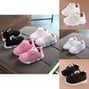Kids White Led Shoes Soft Mesh Upper Cushioned Footbed Anti-skid Sole