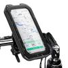 Bike Phone Mount Waterproof Motorcycle Phone Holder Handlebar Mount Touch-Screen 360° Rotation Bike Phone Holder