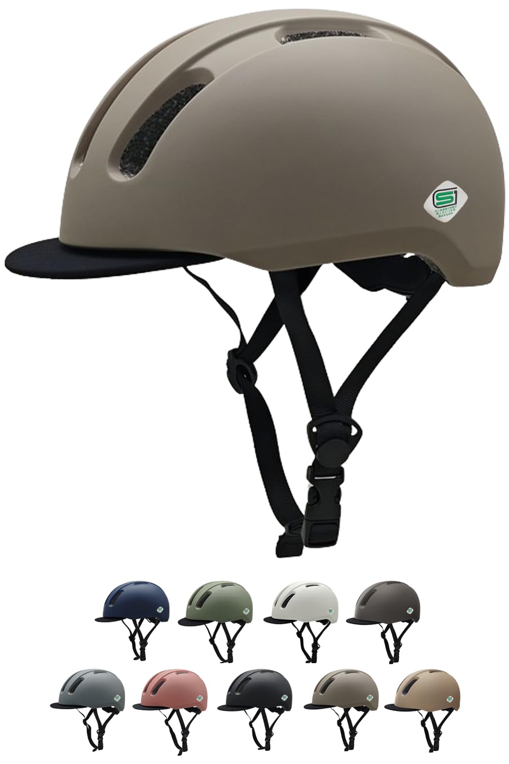 

SMRG Adult Bicycle Helmet SR-UH (SG Certified) (Brown, M/L (55-60cm))